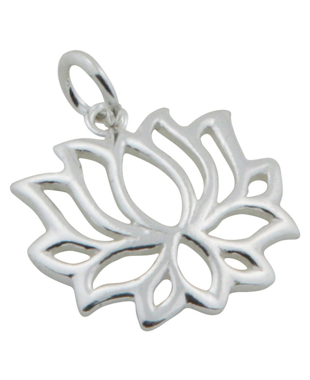 Sterling Silver Lotus Bloom Necklace - Necklaces