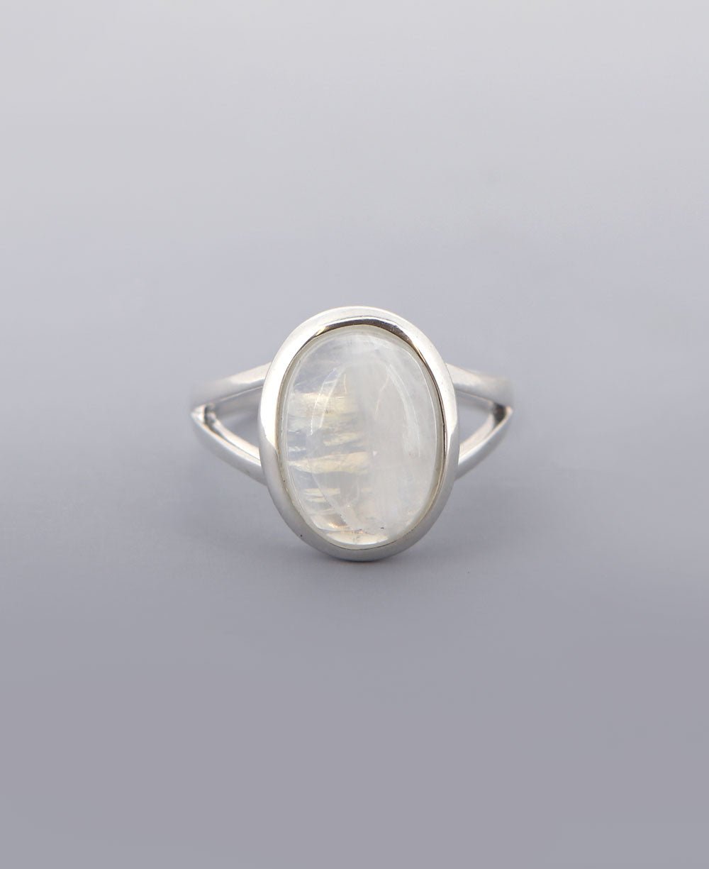 SS 7X5mm Pear Moonstone Ring - Gold Creations