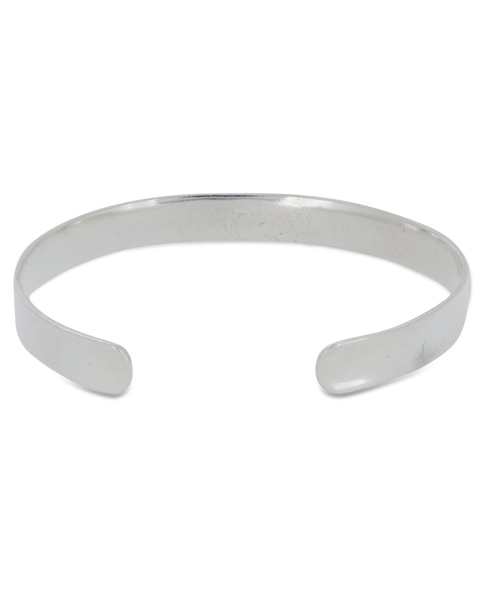 Sterling SIlver Om Mani Padme Hum Mantra Cuff Bracelet - Bracelets 6.25"