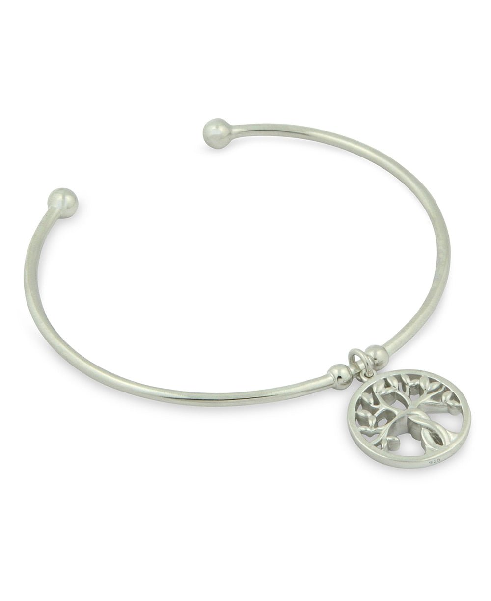 Sterling Silver Premium Tree of Life Charm Bracelet - Bracelets