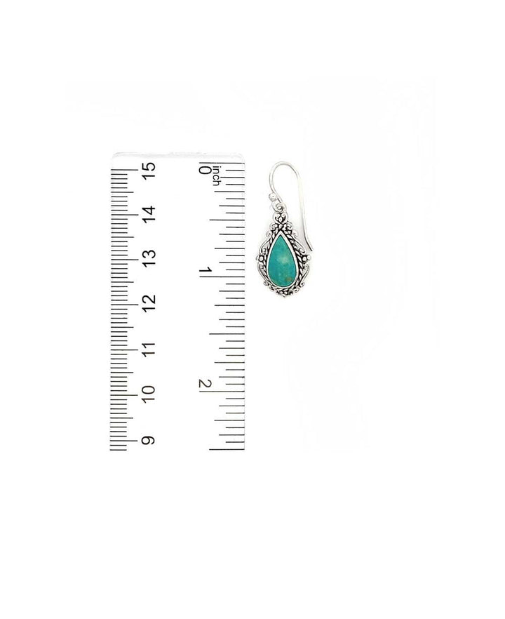Sterling Silver Turquoise Earrings - Earrings