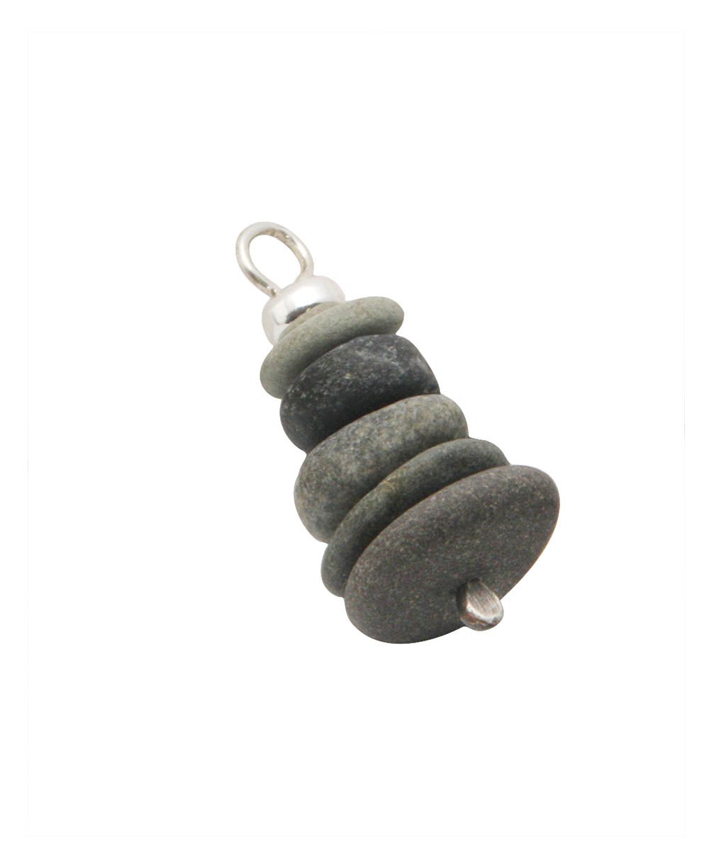 Stone Cairn Pendant, Made in USA - Charms & Pendants