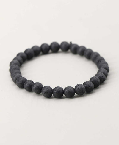 Stretch Lava Beads Adjustable Bracelet - Bracelets 6mm