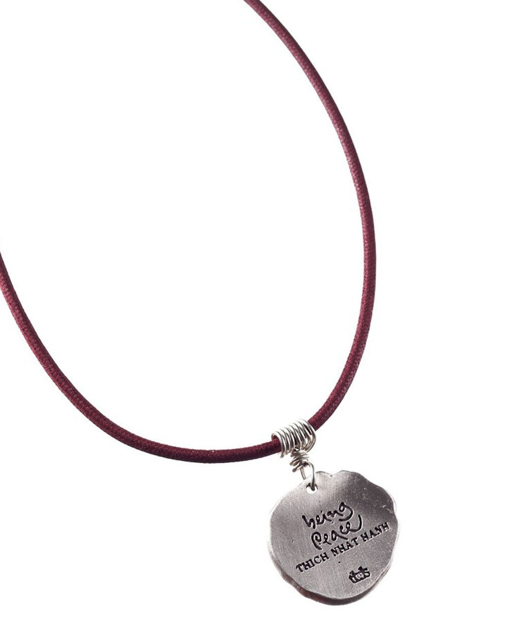 Thich Nhat Hanh Peace Quote Pendant Necklace - Necklaces