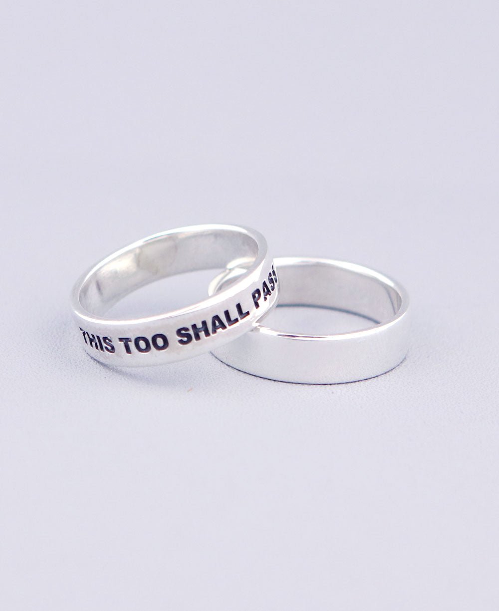 Buy Love Statement Giftsthis too shall pass - Stainless Steel Band Ring,  Inspirational Motivational Quote, Never Give Up, Custom Personalized Gift  for Sorority Sisters Friends, Anniversary Valentines Birthday Online at  desertcartINDIA