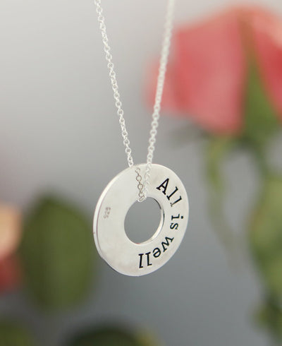This Too Shall Pass Reversible Mantra Necklace - Necklaces