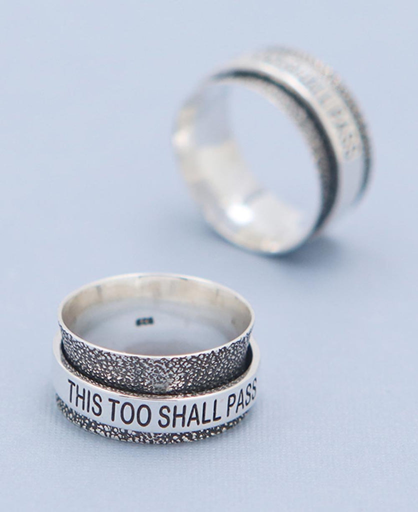 Amazon.com: This too shall pass Jewelry Bible Quote Bible Verse Bible Quote  Motivational Quote Sterling Silver Ring : Handmade Products