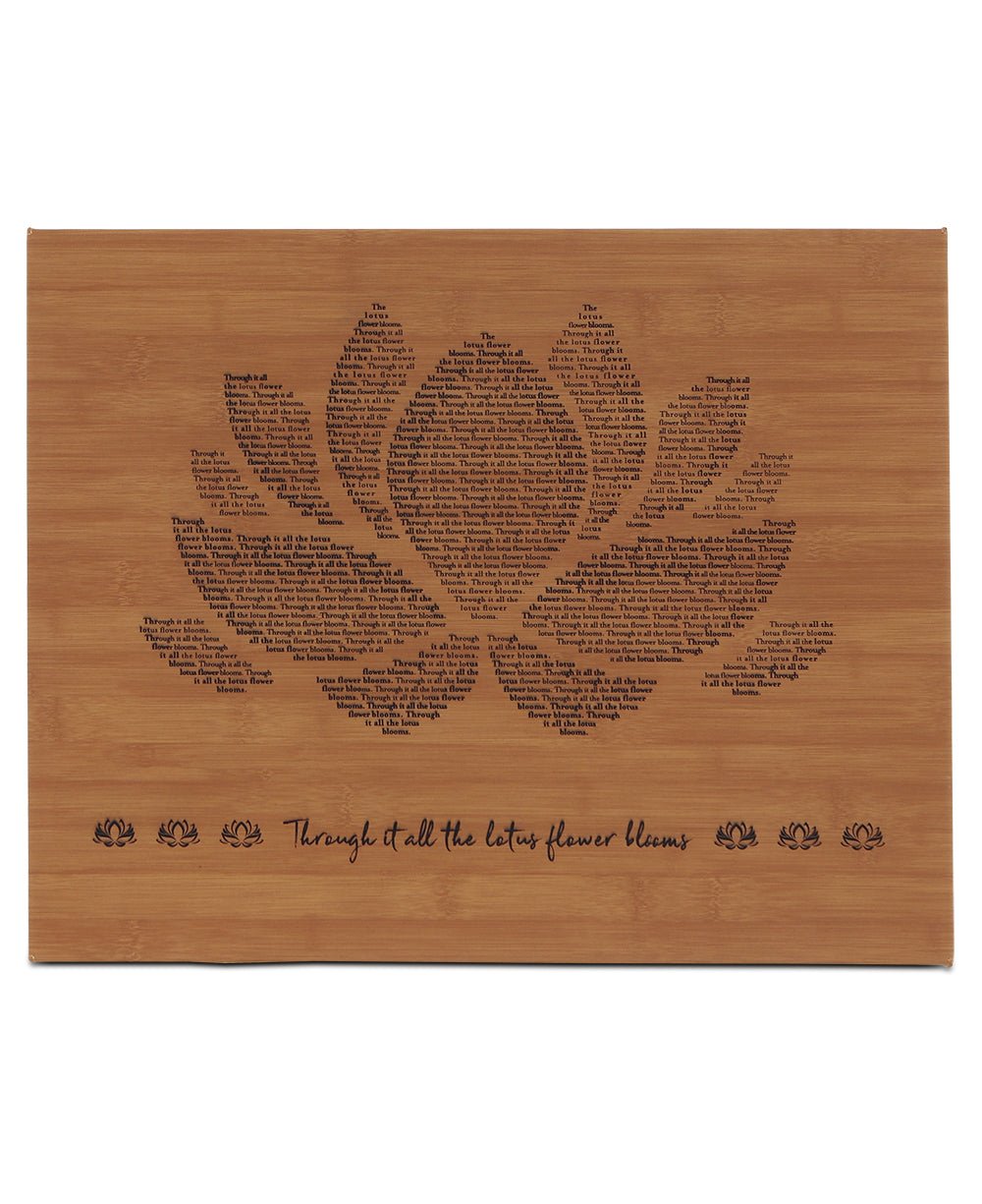 Through It All The Lotus Flower Blooms Wall Art, 16X20 Inches - Wind Chimes