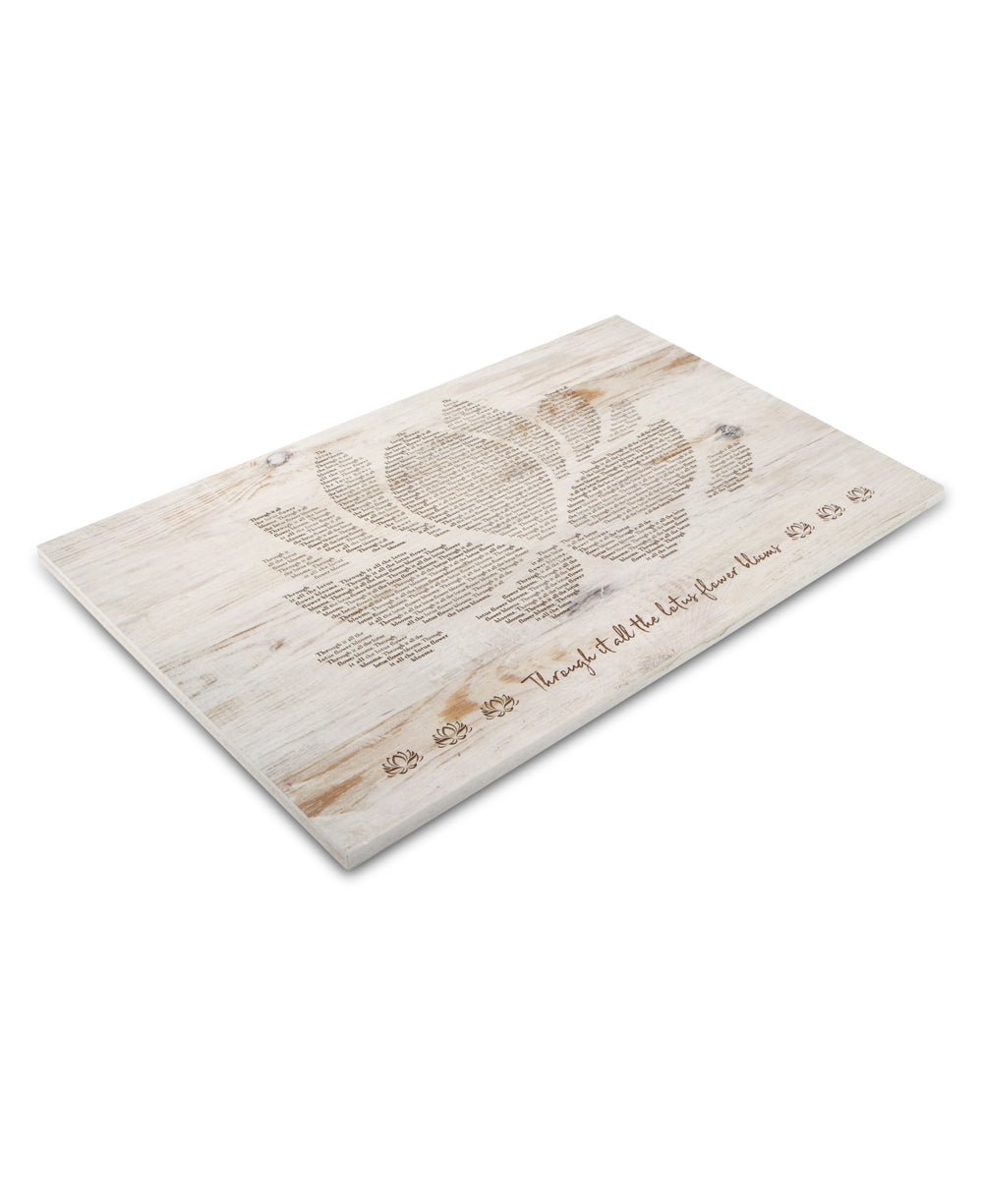Through It All The Lotus Flower Blooms Wall Panel -
