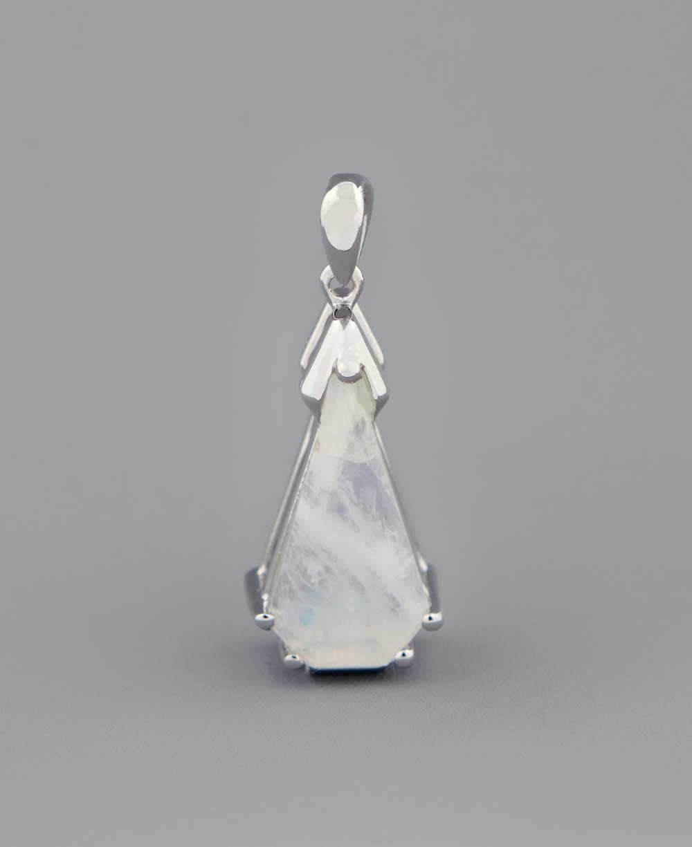 Tower of Tranquility Rainbow Moonstone Pendant - Charms & Pendants