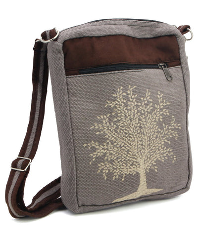 Tree of Life Crossbody Bag - Handbags Grey