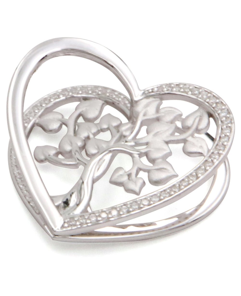 Tree of Life Three Dimensional Heart Pendant - Charms & Pendants