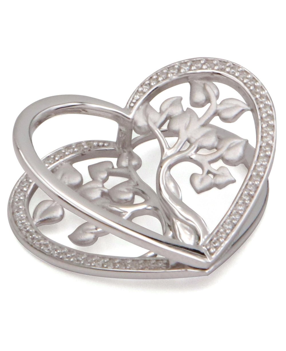 Tree of Life Three Dimensional Heart Pendant - Charms & Pendants