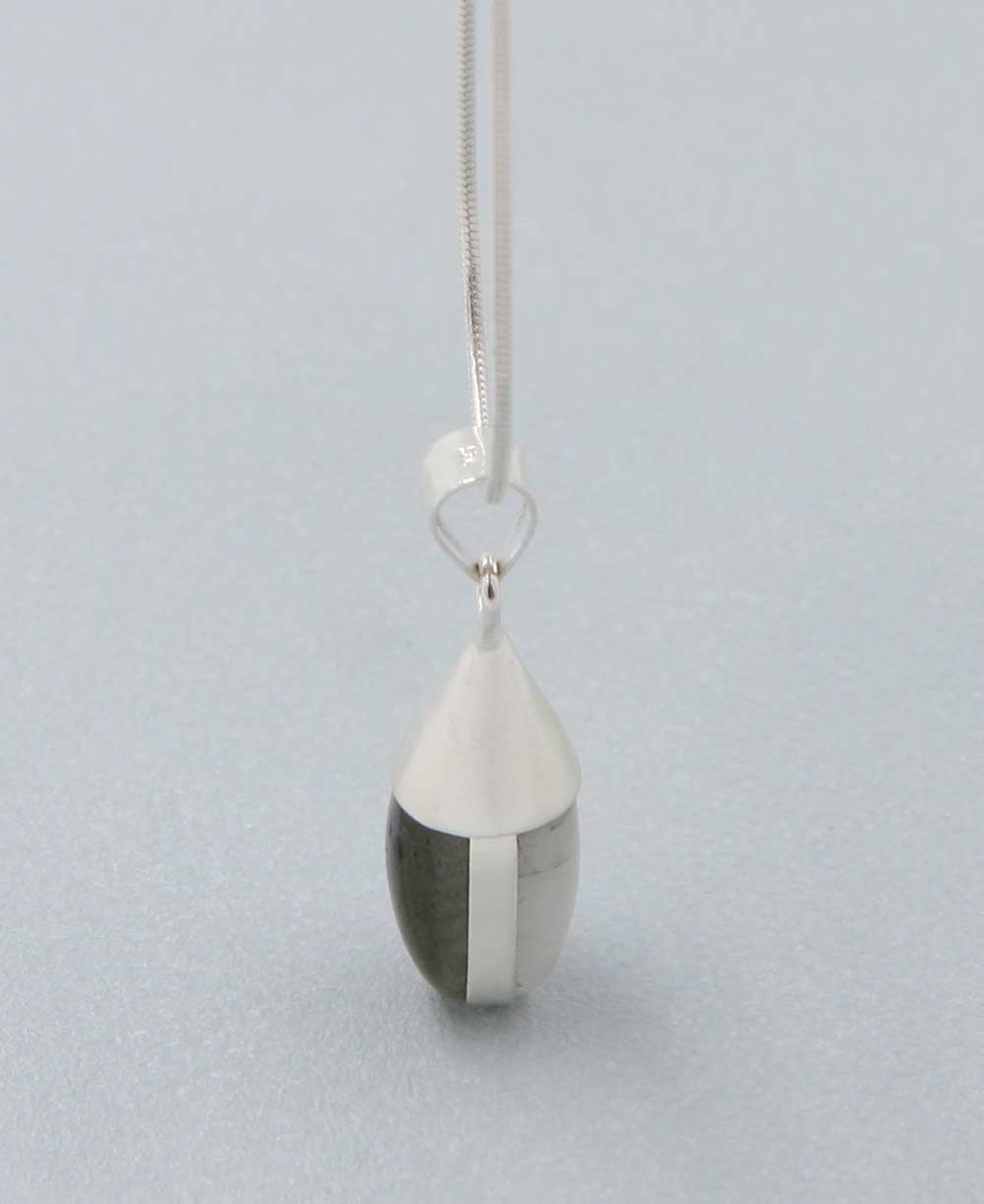 Trust and Intuition Two-Sided Gemstone Drop Pendant - Charms & Pendants