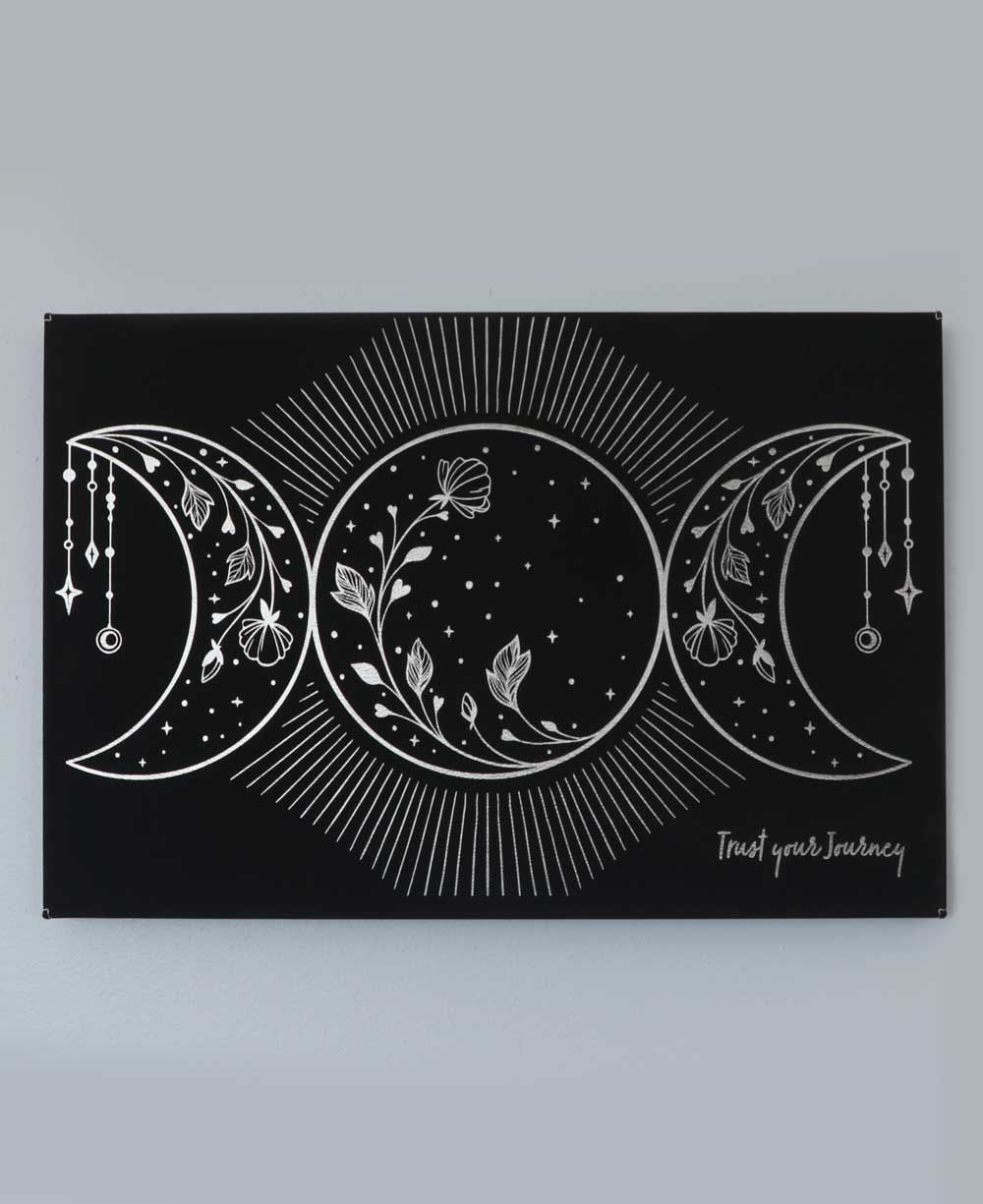 Trust Your Journey Moon Phase Wall Hanging - Posters, Prints, & Visual Artwork