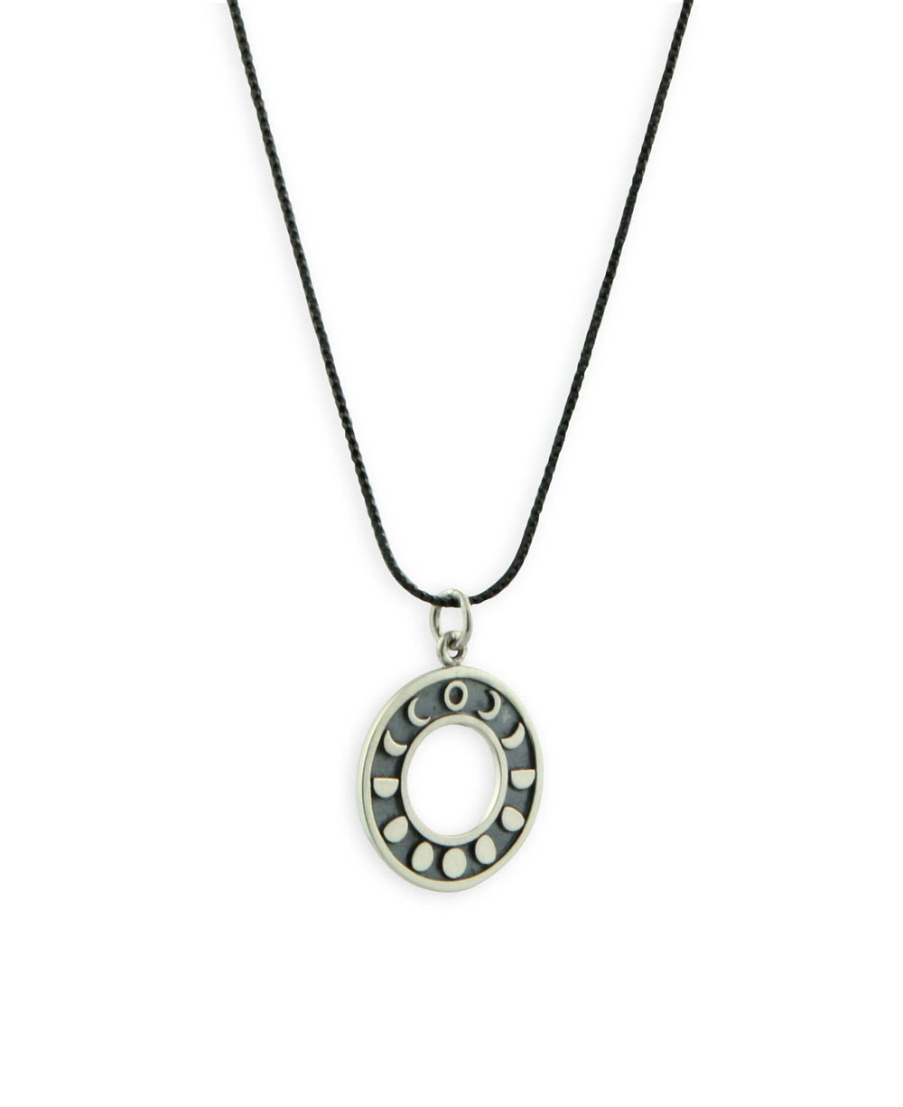 Trust Your Journey Sterling Silver Moon Necklace - Necklaces