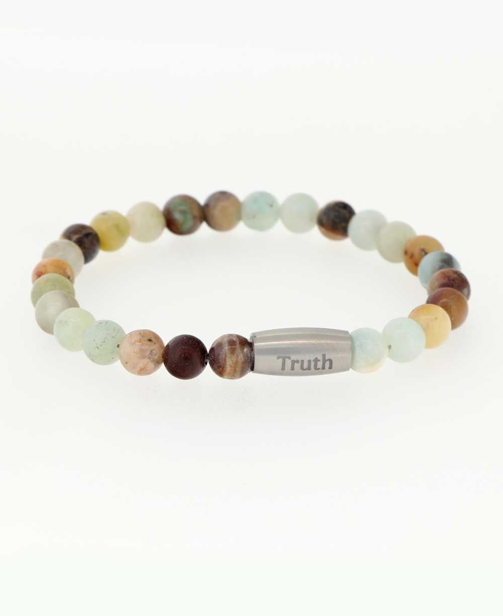Truth Amazonite Gemstone Bracelet - Bracelets 7"