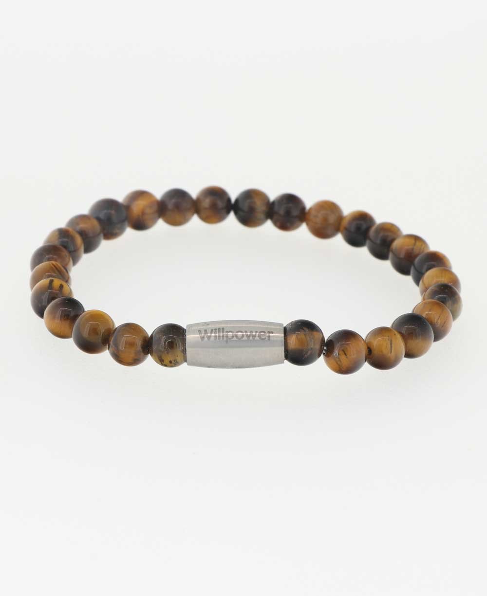 Willpower Tiger's Eye Gemstone Bracelet - Bracelets 7"