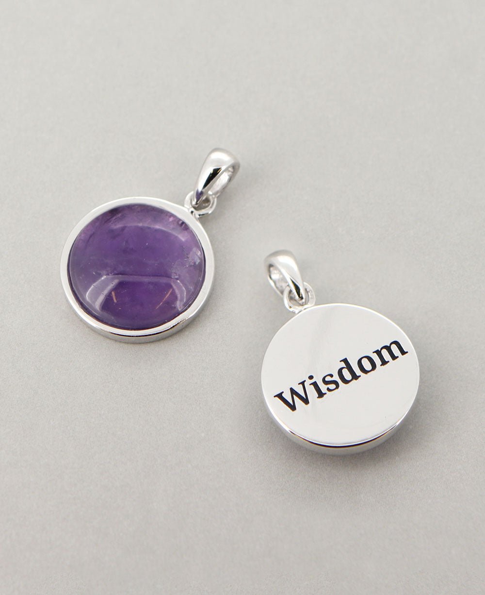 Wisdom Amethyst Sterling Silver Pendant - Charms & Pendants