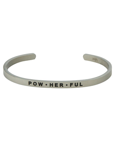 Women’s Empowerment Cuff Bracelet, Pow-her-ful - Bracelets