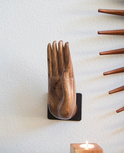 Wooden Abhaya Buddha Hand -