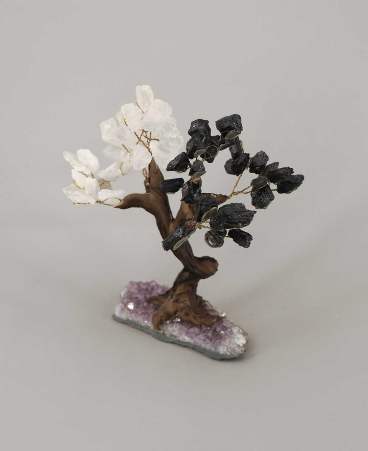 Yin Yang Gemstone Bonsai Tree for Balance - Sculptures & Statues
