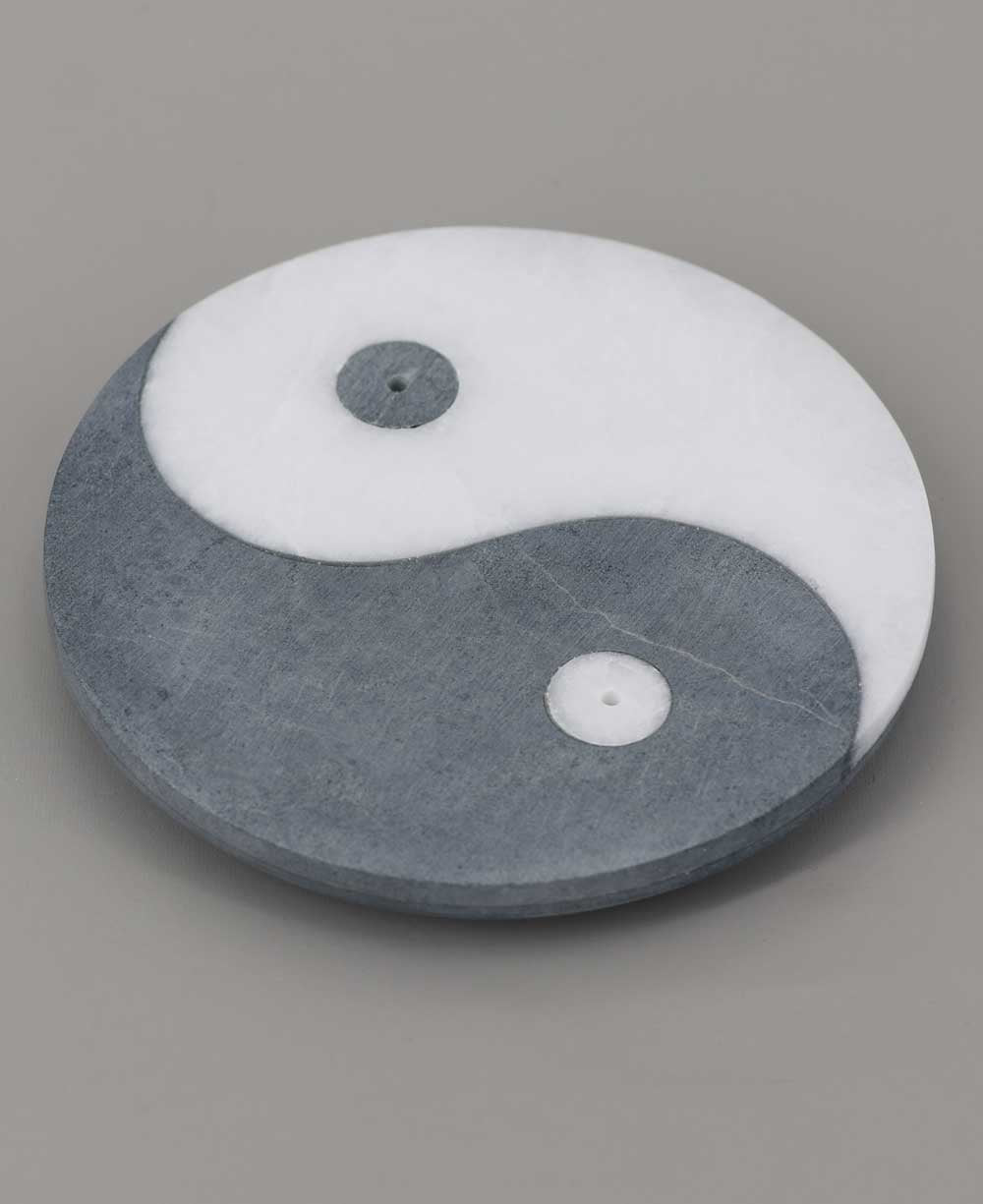 Yin Yang Soapstone Incense Holder - Incense Holders