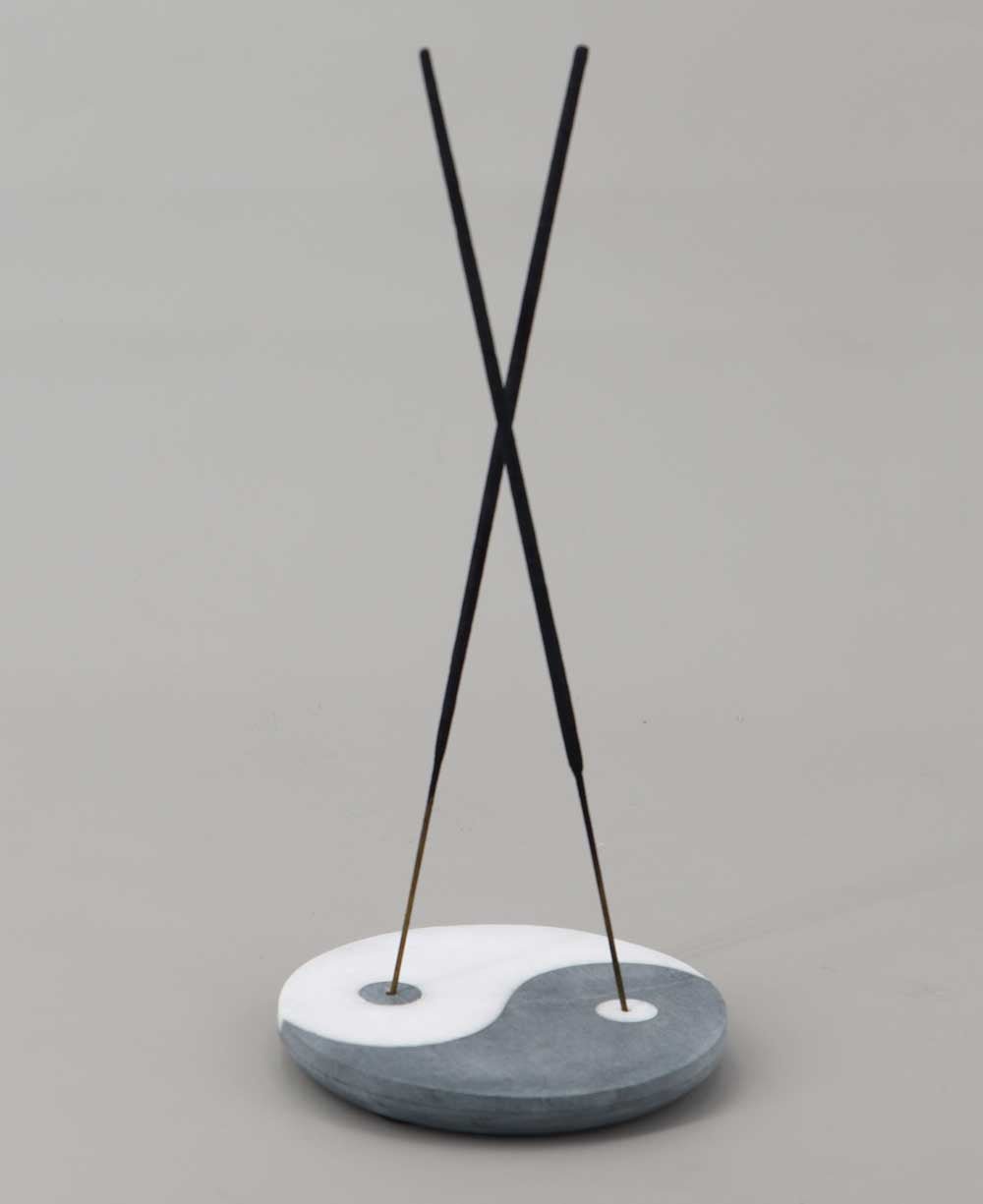 Yin Yang Soapstone Incense Holder - Incense Holders