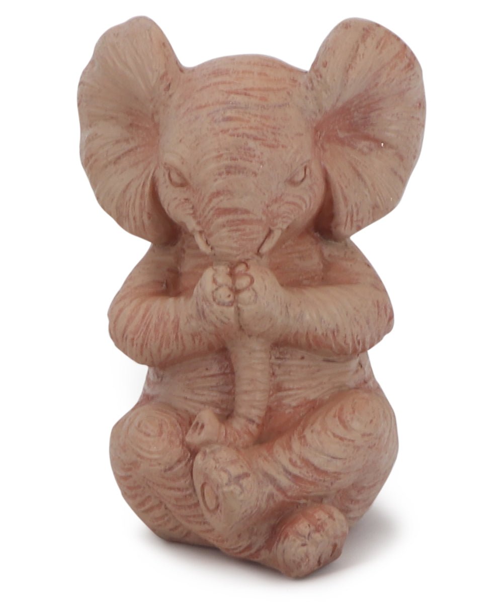 Yoga Elephants Trio Statues Set - Sculptures & Statues