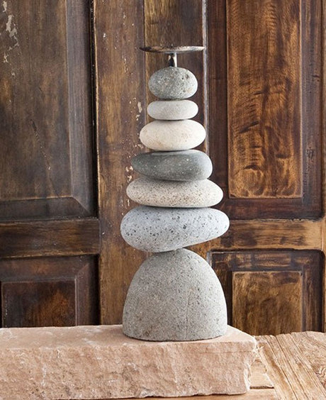 Zen Cairn Candleholders, Multiple Sizes - Candle Holders Septuple Rock