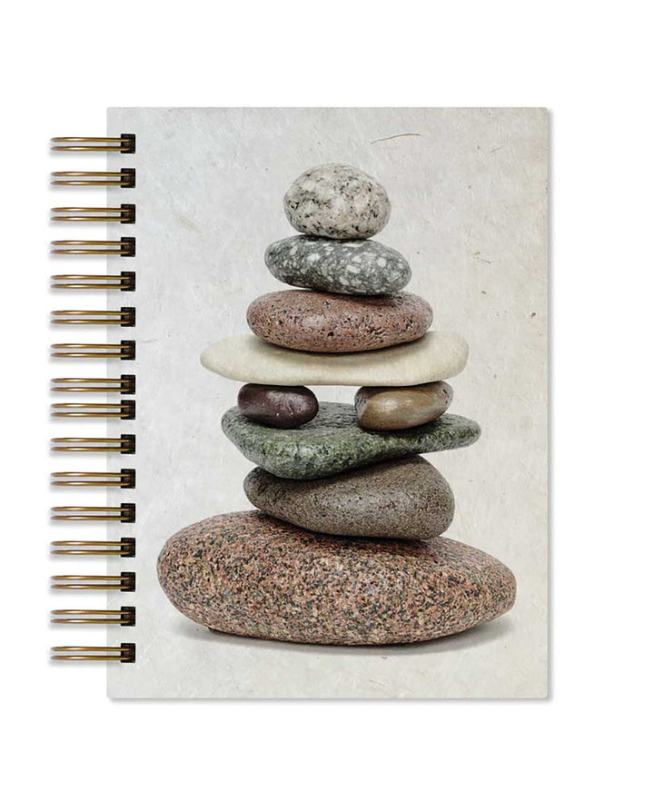 Zen Cairn Design Handmade Paper and Wood Journal - Notebooks & Notepads