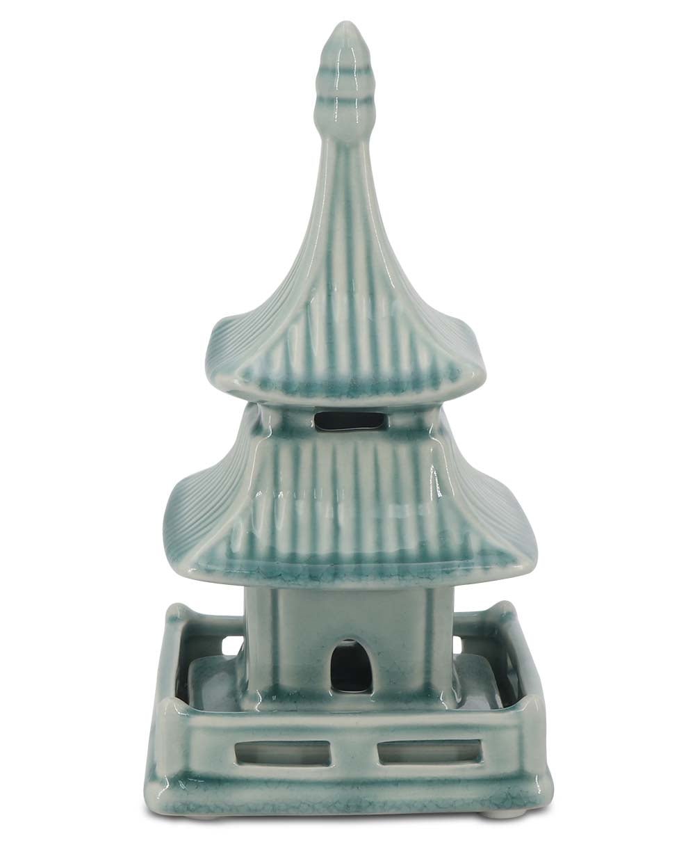 Zen-Inspired Porcelain Pagoda Sculptures, Sold Individually - Home Aqua