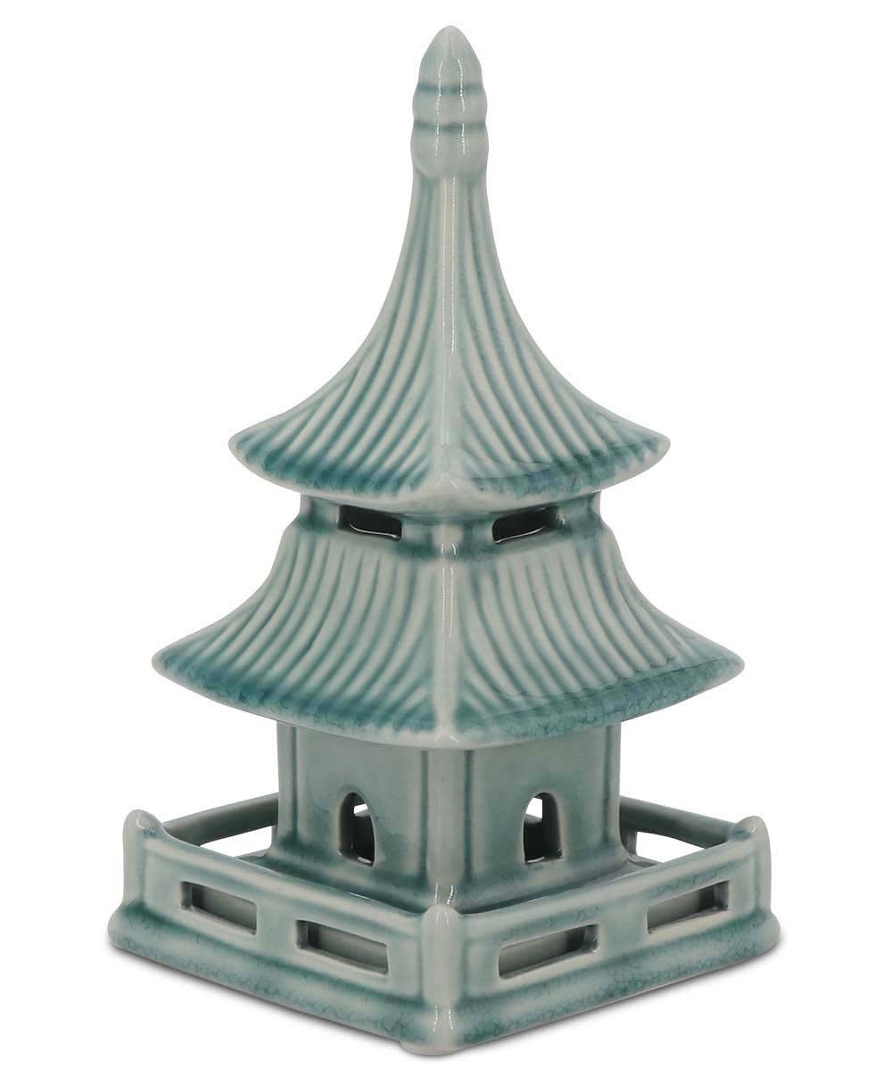 Zen-Inspired Porcelain Pagoda Sculptures, Sold Individually - Home Aqua