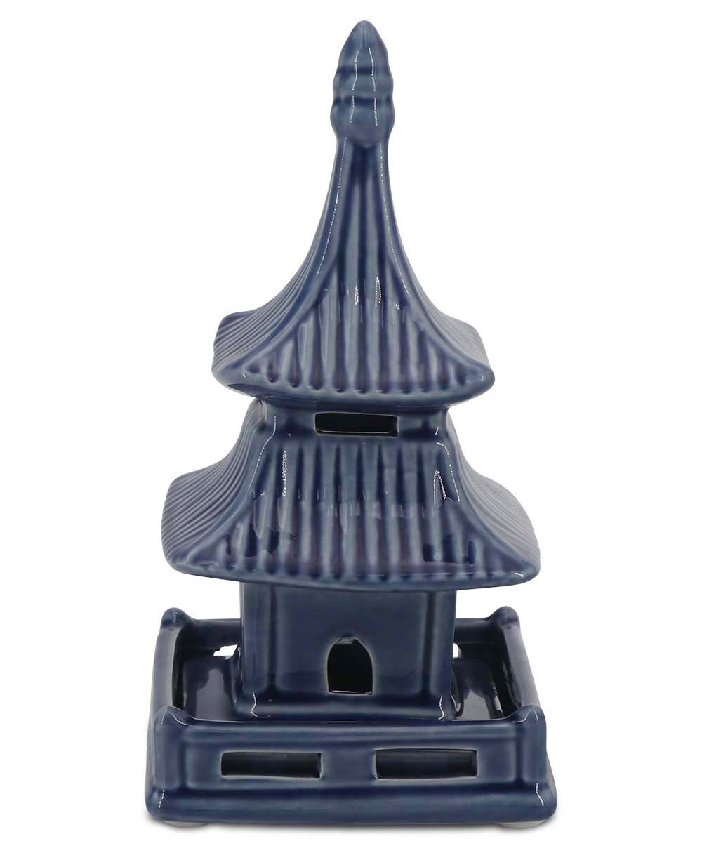 Zen-Inspired Porcelain Pagoda Sculptures, Sold Individually - Home Green