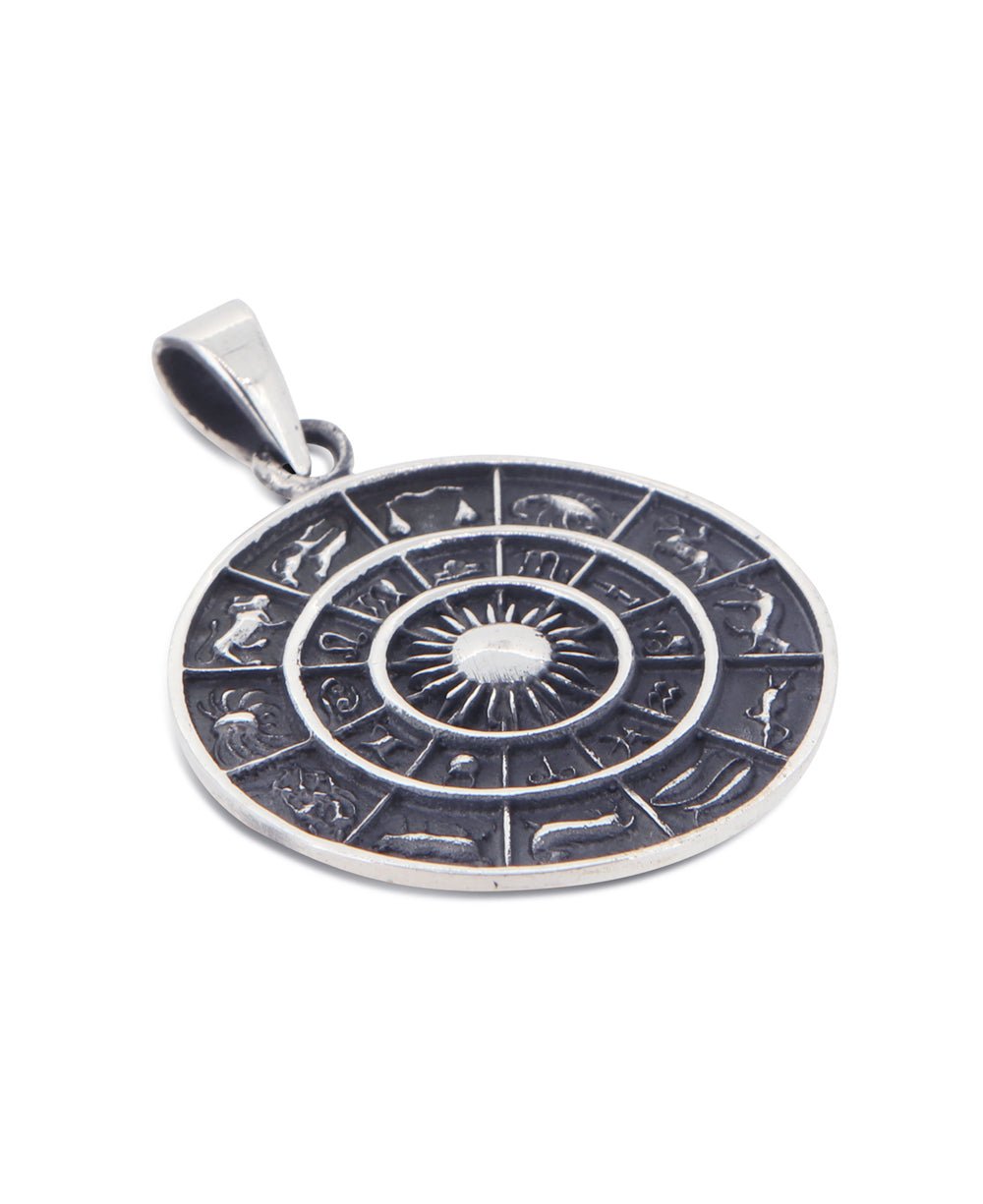 Zodiac Celestial Sterling Silver Pendant - Charms & Pendants